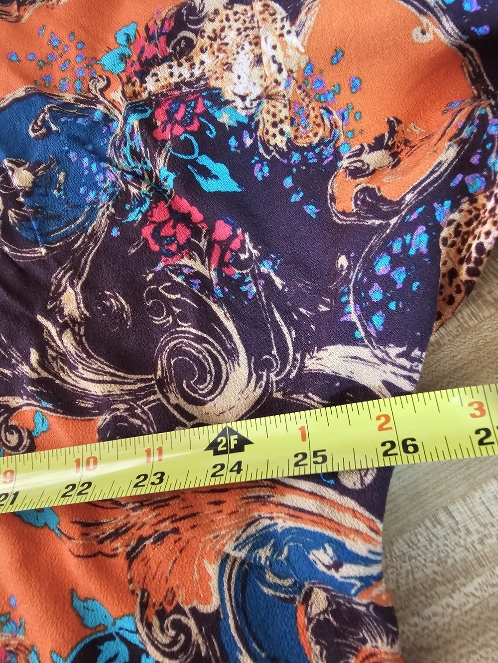 Free People Catch Me If You Can Top L Large Boho Cheetah Paisley Button Front - Picture 10 of 10